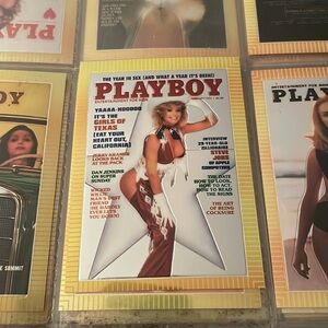 90s Vintage Playboy Chromium Cover Card Cowgirl Texas Cover Collectors 1995 #71
